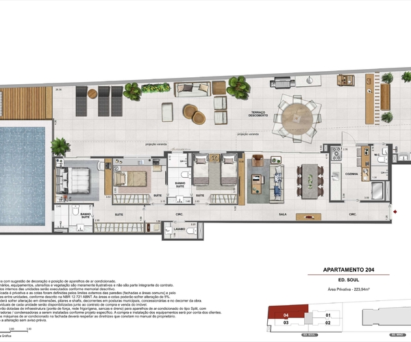 Apartamento à venda em Botafogo com 82,83 m² - 2 quartos