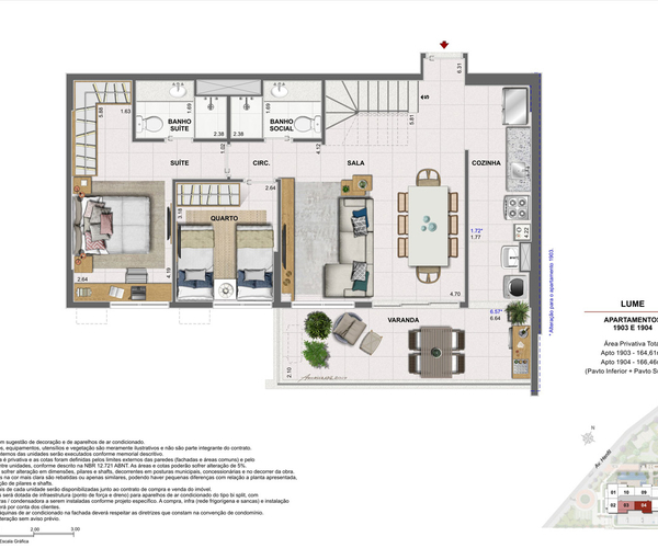 Apartamento à venda no Recreio com 82,83 m² - 3 quartos