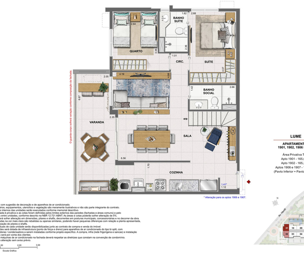 Apartamento à venda no Recreio com 82,83 m² - 3 quartos