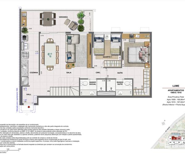 Apartamento à venda no Recreio com 82,83 m² - 3 quartos