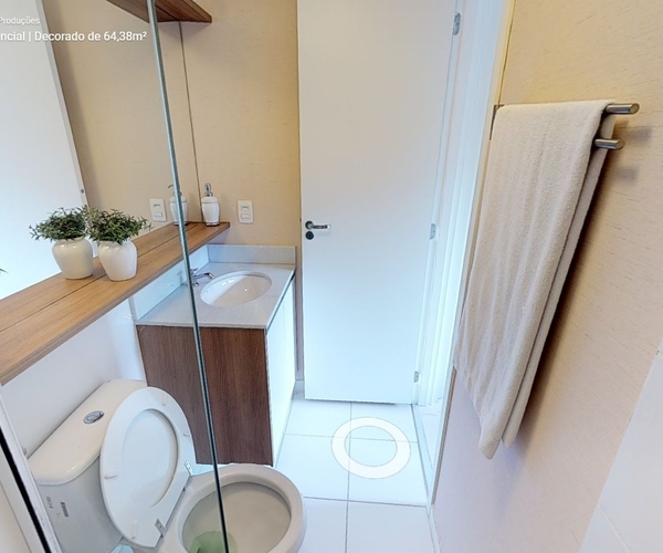 Apartamento à venda em Del Castilho com 64,37 m²,  3 quartos 