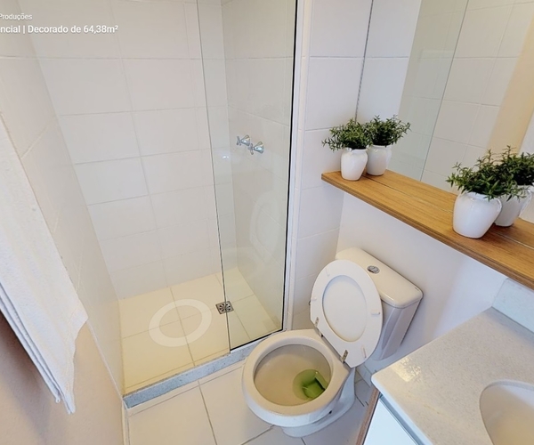 Apartamento à venda em Del Castilho com 64,37 m²,  3 quartos 