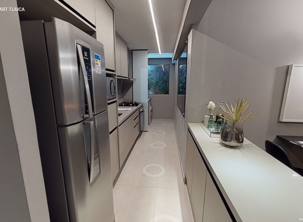 Aparta à venda na Tijuca com 60,68 m²,  2 quartos 