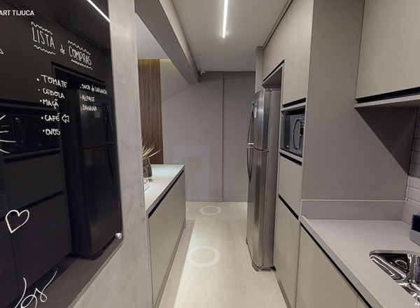 Aparta à venda na Tijuca com 60,68 m²,  2 quartos 