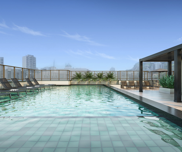 Aparta à venda na Tijuca com 60,68 m²,  2 quartos 