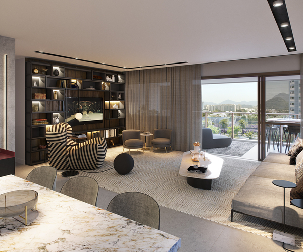 Apartamento à venda na Barra da Tijuca com 119,92 m² - 3 quartos