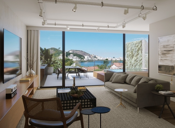 Apartamento à venda na Lagoa com 183,35 m² - 4 quartos 