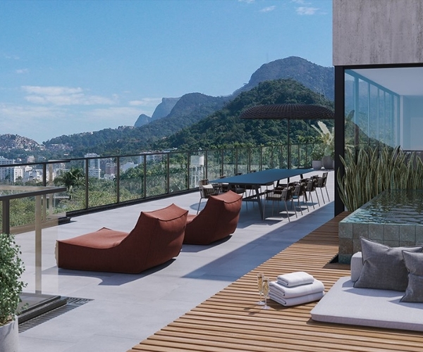 Apartamento à venda na Lagoa com 183,35 m² - 4 quartos 