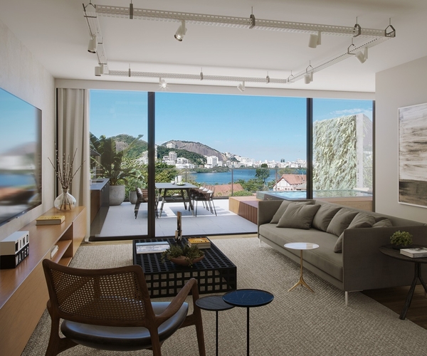 Apartamento à venda na Lagoa com 183,35 m² - 4 quartos 
