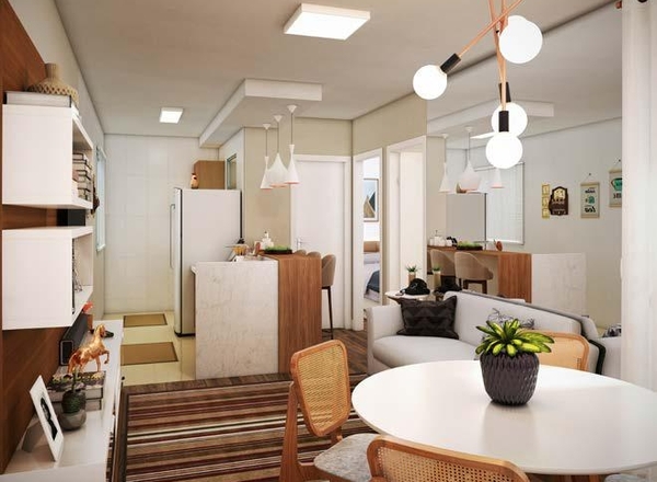 Apartamento à venda em Belford Roxo com 45,18 m²,  2 quartos 