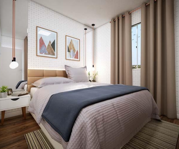 Apartamento à venda em Duque de Caxias com 45 m²,  2 quartos 