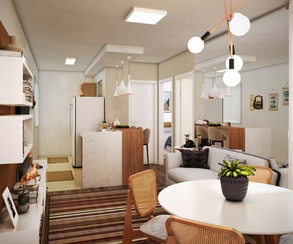 Apartamento à venda em Duque de Caxias com 45 m²,  2 quartos 