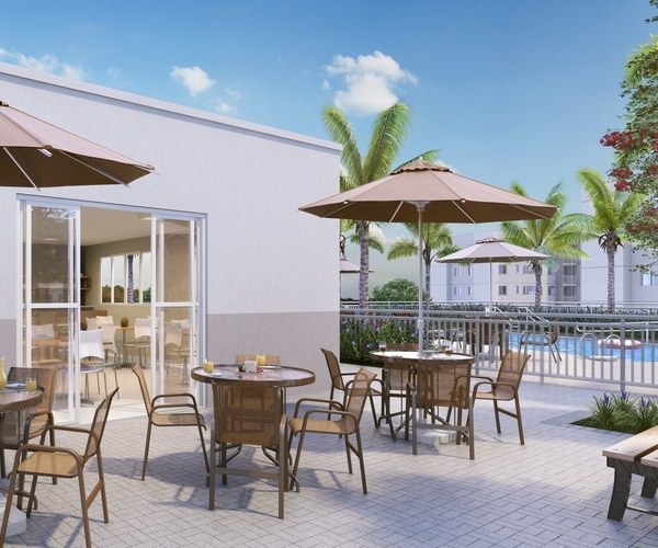 Apartamento à venda em Curicica com 45 m², 2 quartos 