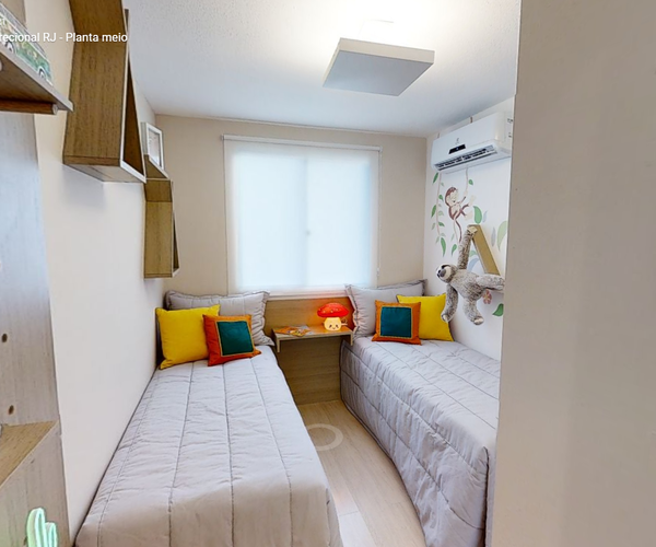 Apartamento à venda em Curicica com 45 m², 2 quartos 