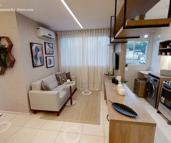 Apartamento à venda em Curicica com 45 m², 2 quartos 