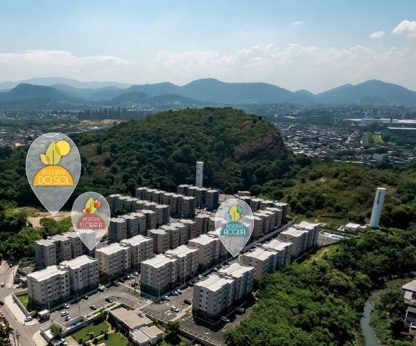 Apartamento à venda em Curicica com 45 m², 2 quartos 